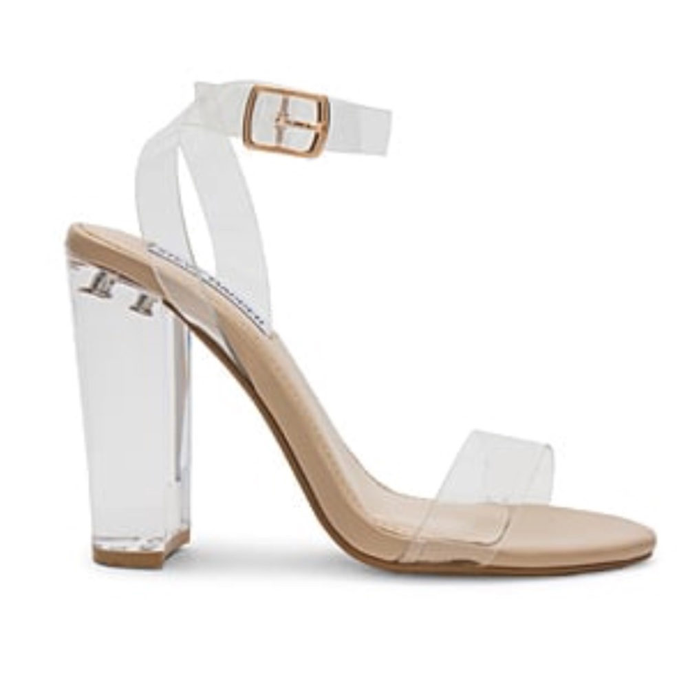 Steve Madden clear heels